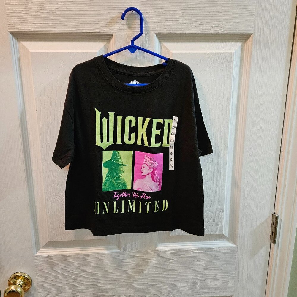 New With Tags: Disney's Wicked Tee Shirt, Girls Size 10/12